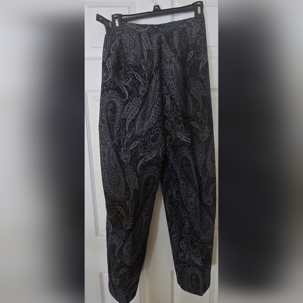 Talbots Blue Paisley Dress Pants